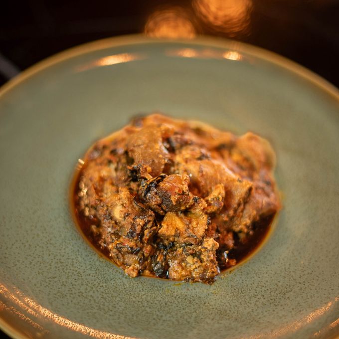 Egusi, thick with melon seed